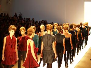 A show at New York Fashion Week. Peter Duhon, Flickr.