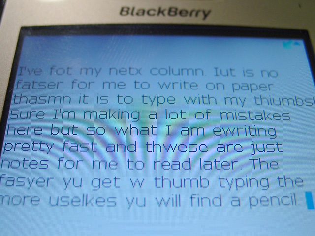 Post on Blackberry