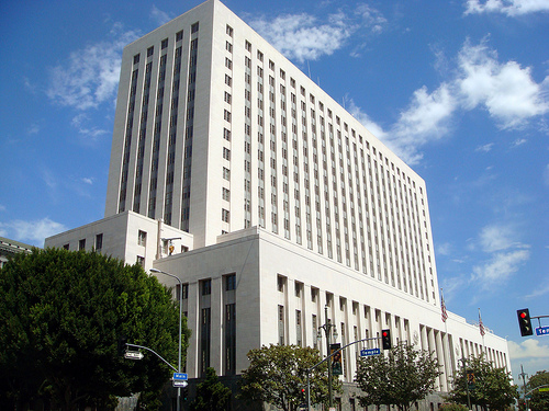 The federal building in LA houses many programs that are at risk for shut down.