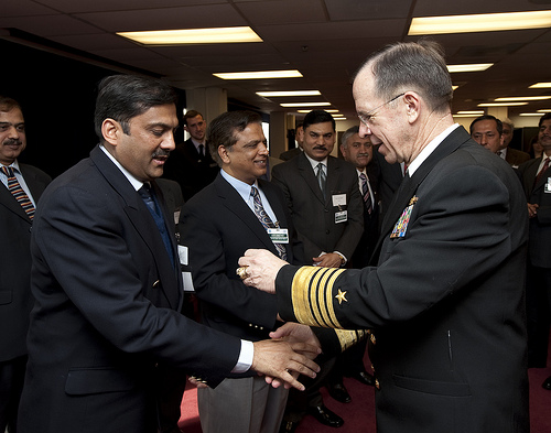 (Navy Adm. Mike Mullen, chairman of the Joint Chiefs of Staff, addresses the Pakistan Military Strategic Dialogue Seminar on Feb. 22, 2010.) 