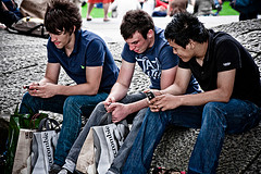 Should government be able to instantly stop these people's cell phone reception? Photo courtesy of Creative Commons. Should government be able to instantly stop these people's cell phone reception? Photo courtesy of Creative Commons.