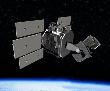 Space Based Space Surveillance (SBSS) vehicle. Graphic by Boeing Co.