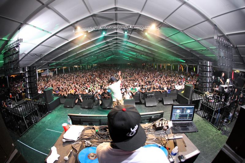 Fifteen people had to be transported to the hospital from Audiotistic 2010 on July 24. (Insomniac Events)