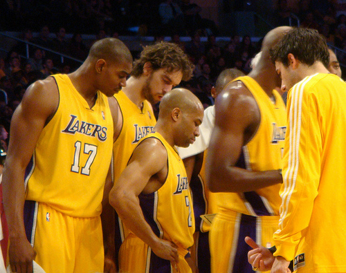 The Lakers gearing up for the second half of the season (Creative Commons). The Lakers gearing up for the second half of the season (Creative Commons).
