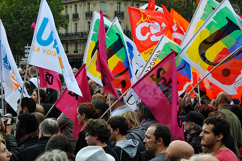French protesters (Creative Commons)