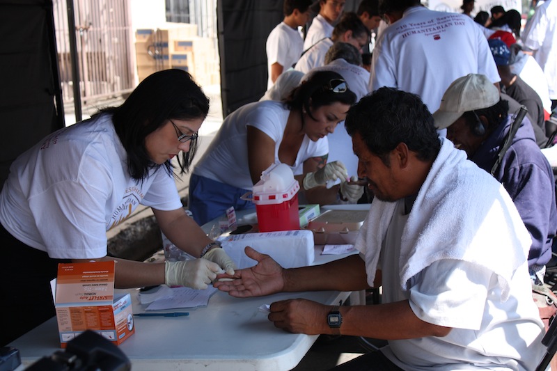 Free medical consultations were provided by area clinic staff (Photo Mary Slosson