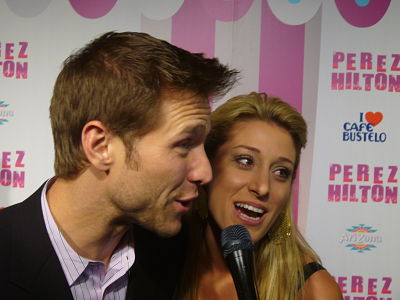 Jake and Vienna at the red carpet for Perez Hilton's birthday party (Photo by Catherine Donahoe)