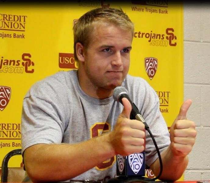 Matt Barkley's ready to take on the competition at quarterback. (Neon Tommy/Shotgun Spratling)