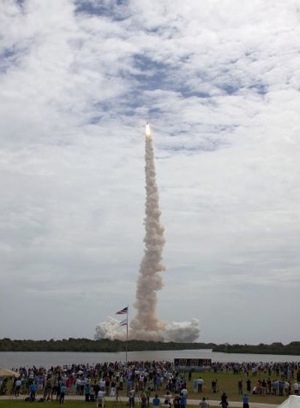 Atlantis lifts off for mission STS-135, the last space shuttle flight. Photo by NASA/Jim Grossmann/July 8, 2011 Atlantis lifts off for mission STS-135, the last space shuttle flight. Photo by NASA/Jim Grossmann/July 8, 2011