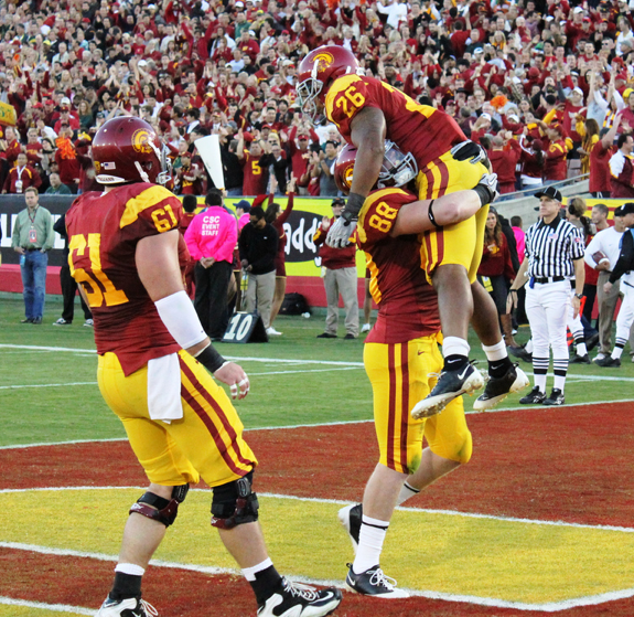 USC hopes to be celebrating at its seven home games in 2011. (Shotgun Spratling)