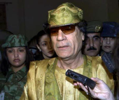Libyan dictator Moammaer Gaddafi (creative commons)