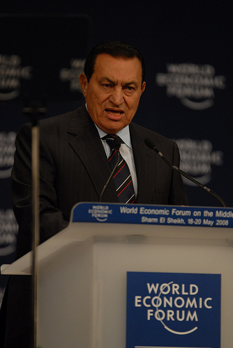 Hosni Mubarak and Habib al-Adli face charges of violence against protestors. (courtesty of Creative Commons)
