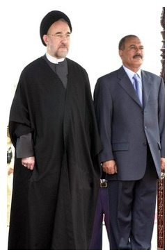 President Saleh, right