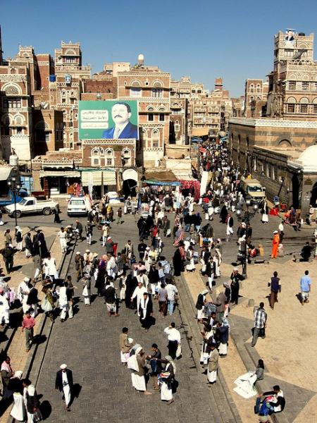 The main streets of Yemen's capital, Sana'a (Photo Creative Commons)