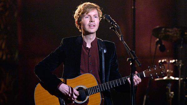 Beck Hansen, the man behind the Album of the Year. (Twitter/@Variety)