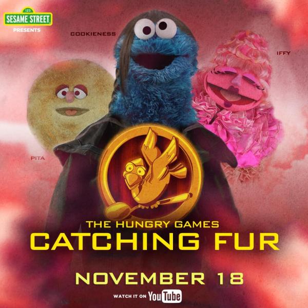 Cookieness Evereat in "Catching Fur" (Twitter/@sesamestreet)