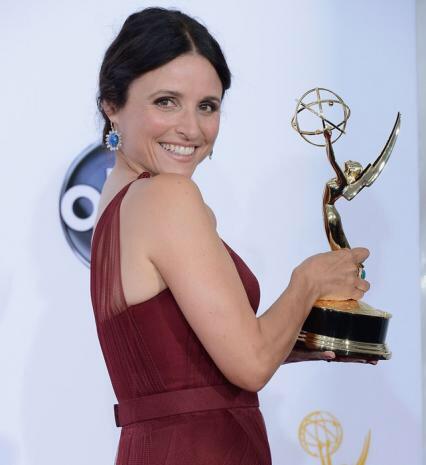 Emmy darling Julia Louis-Dreyfus has already won three awards for lead actress in a comedy (Twitter/@ClarinsNews).