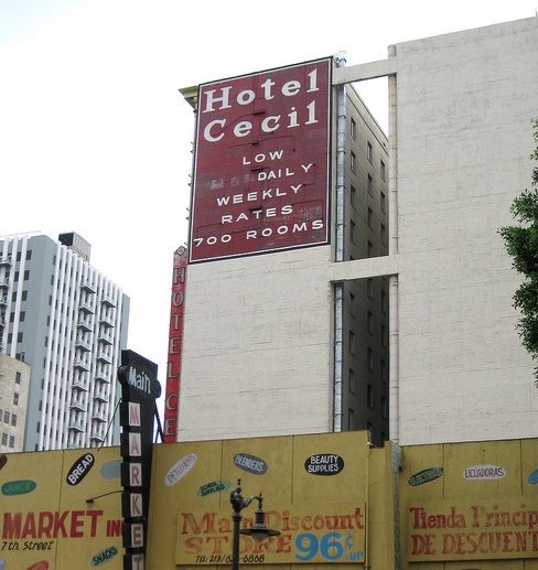 Elisa Lam's body was found in the water tank of the Cecil Hotel in downtown Los Angeles. (Creative Commons)