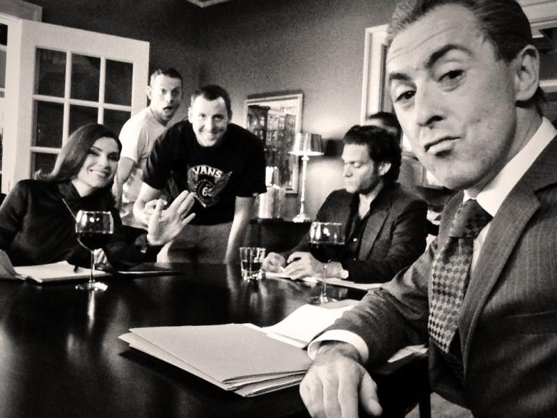 The cast of "The Good Wife." (@AlanCumming/Twitter)