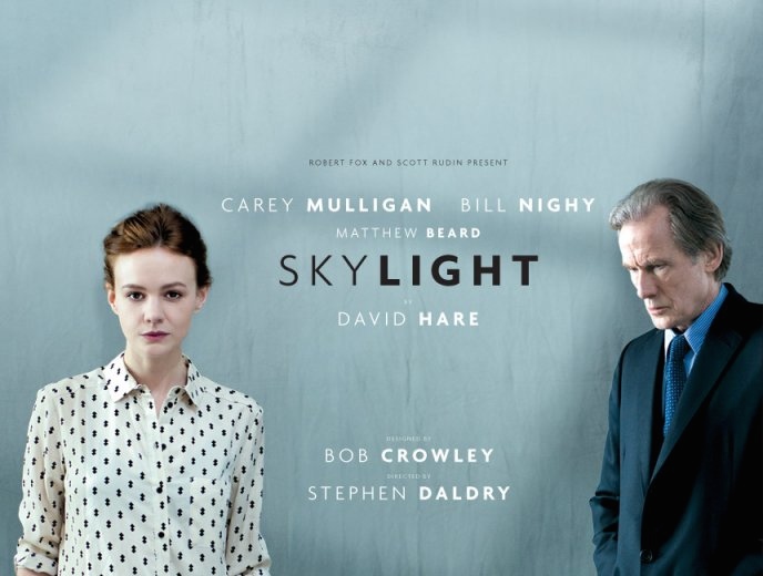 Carey Mulligan and Bill Nighy in "Skylight" (@ntlive/Twitter)