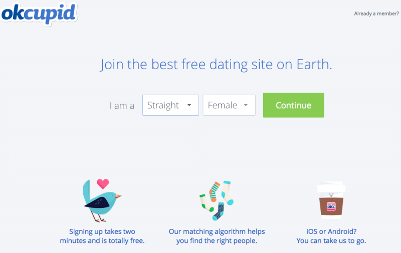 OkCupid gets better at making matches by manipulating user activity. (Screenshot) OkCupid gets better at making matches by manipulating user activity. (Screenshot)