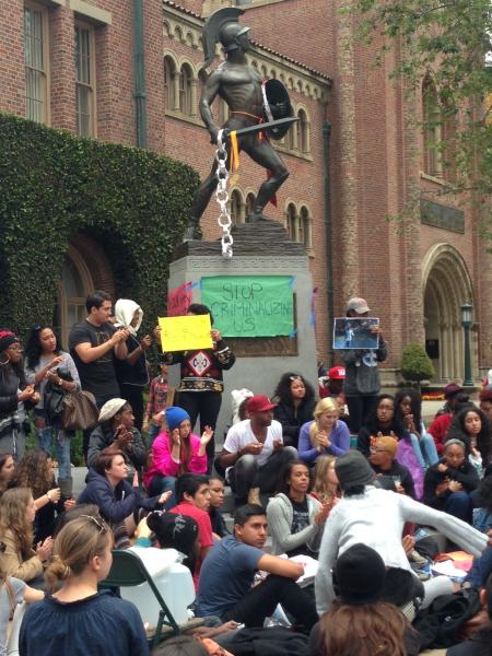 Racial profiling has been a persistent concern of black and Latino members of the Trojan family. (Ashley Yang, Neon Tommy)