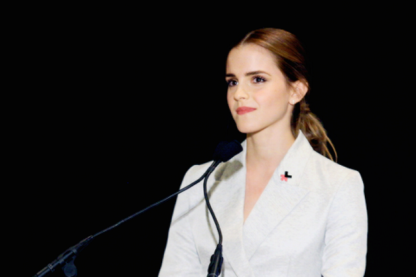 Emma Watson giving UN Speech (twit pic | @VanityFair)