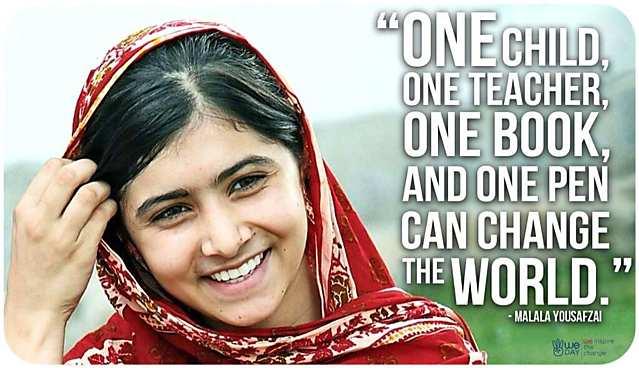 Malala shows us that somethings are truly worth fighting for, (Tumblr)