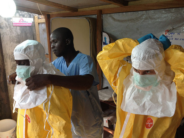 Questions arise about who gets treatment for ebola virus in West Africa (European Commission DG ECHO/Creative Commons) Questions arise about who gets treatment for ebola virus in West Africa (European Commission DG ECHO/Creative Commons)
