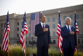 President Obama gives a speech honoring 9/11 heroes, photo by American Press via Creative Commons 