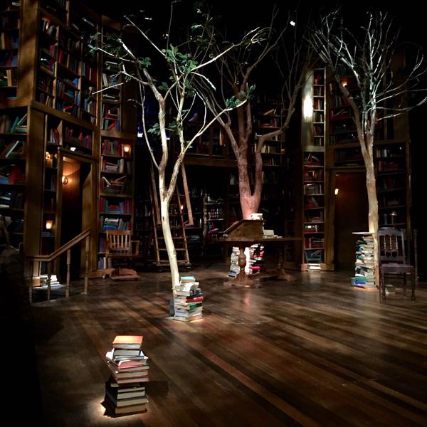 The woods in a production by PlayMaker's Repertory (Twitter/L. Lin Ong)