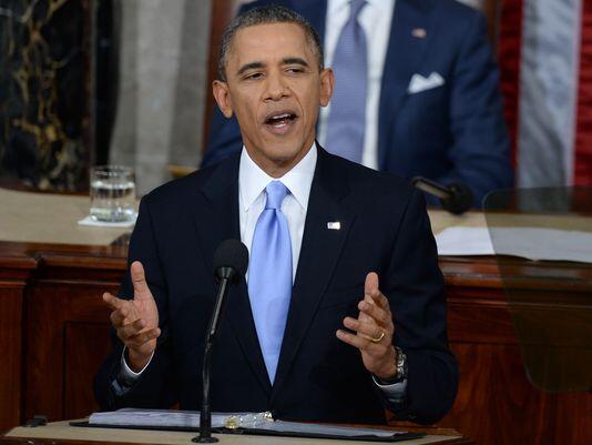 Obama speaks in vague promises (twitpic/Newspress)