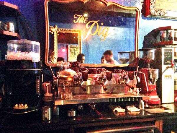 he Slayer Espresso Machine at the Bourgeois Pig (Twitpic/Shutterpunk)