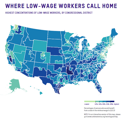 Some states are in more desperate need for a higher minimum wage than Seattle, (Twitpic/HELPCmteDems)