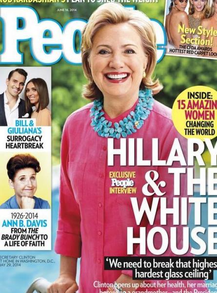 Hillary Clinton appears on the cover of People magazine (Twitpic/ NYMag)