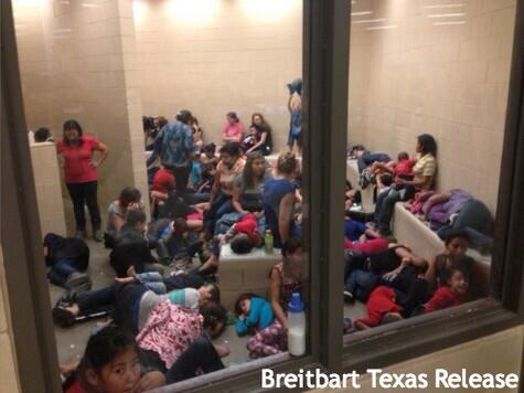 Briebart Texas leaks photos of hundreds of detained migrant children (Twitpic) 