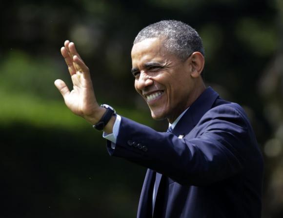 President Obama speaks frankly to his Minneapolis audience (Twitpic/Reuters)