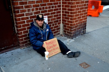 Homelessness plagues thousands of New Yorkers each winter (Sara Newman)