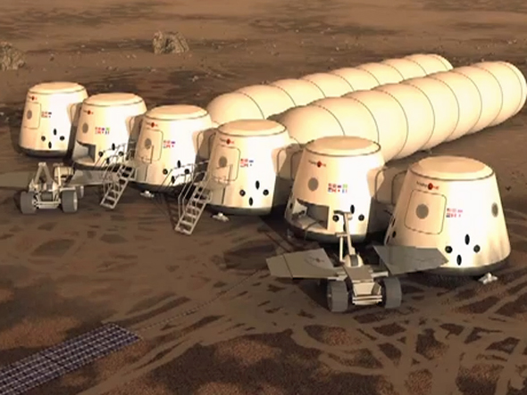 Look at possible future of Mars, (Mars One)