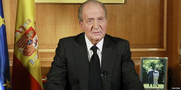 King Juan Carlos of Spain stepping down. (Twitter/@BBCBreaking)