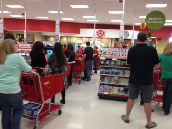 Customers in Target (Twitter/ LeeAssef)