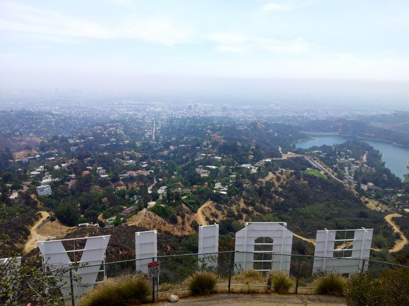 View from above the Hollywood Sign. (Kristy Plaza/Neon Tommy)