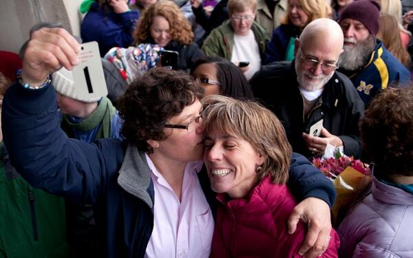 Michigan's First Same-Sex Marriage License (Twitter/@ajam)