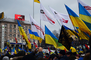 Protesters in Kiev, Ukraine/via Flickr Creative Commons
