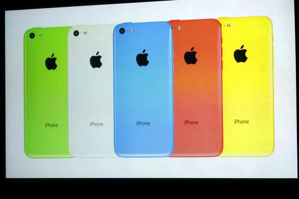 Apple's iPhone 5c/via Twitter