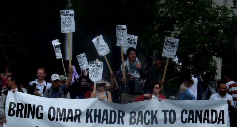 Demonstrations for previous Gitmo detainee Omar Khadr / Creative Commons