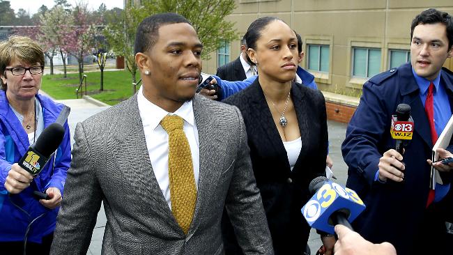 Ray Rice and wife Janay (AP Photo)