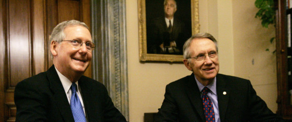 Harry Reid and Mitch McConnell. (Tina Hemond/Google Advanced Search)