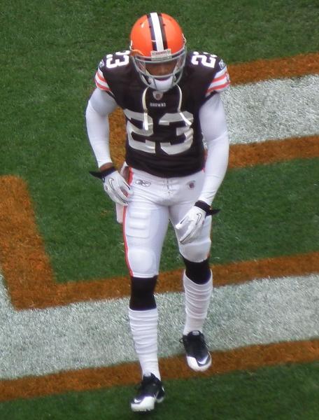 Joe Haden caused a key turnover in the Browns' win even though he was initially beaten on the play. (Erik Drost/Wikimedia Commons)