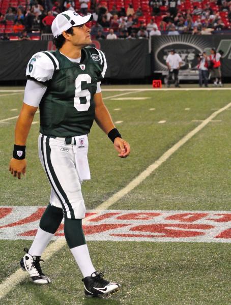 Mark Sanchez was brilliant on Monday night, and presents yet another reason for Jets fans to hate football. (Ed Bourdon/Wikimedia Commons)